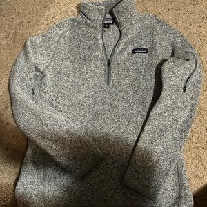Grey Patagonia quarter zip